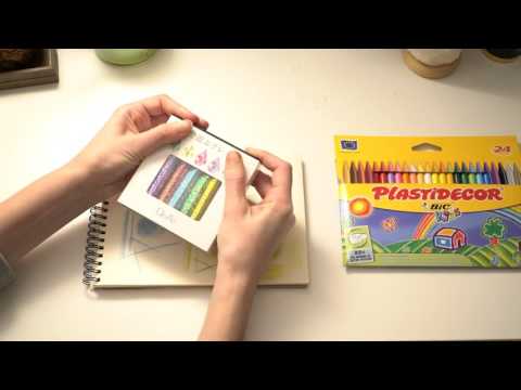 ASMR Testing Japanese and European Crayons | Whispering