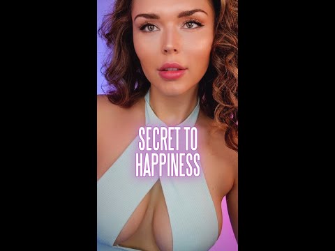 I gently brush your face while I tell you the secret to happiness #asmr #shorts