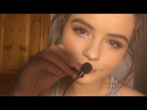 🥰ASMR- Inaudible and Unintelligible whispering with lapel mic 🥰