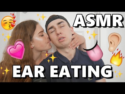 ASMR Ear Eating 💦👅👂 Mouth Sounds 💋 | ASMR Couple 💏