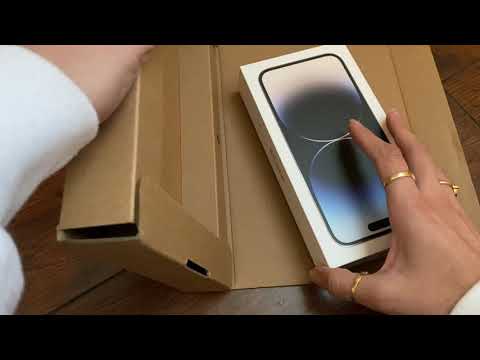 Unbox my new iPhone 14 pro max with me! | ASMR