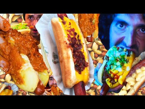 ASMR Eating HOT DOGS For 2 Hours No Talking 먹방 * OFFICIAL GLIZZY GLADIATOR *