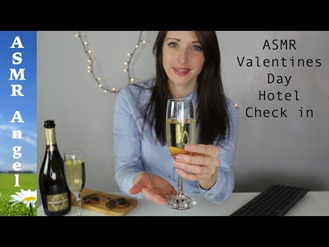 [ASMR] Romantic Hotel Check-in Roleplay - Valentine's Day