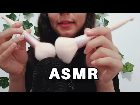 asmr ♡ mouth sounds with brush sound , tingly , fast and aggressive,  no talking ✨️🌙