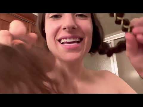 ASMR PLAYING WITH HAIR & MOUTH SOUND FOR EXTRA TINGLES AND RELAXATION😻😻💦💦💦❤️