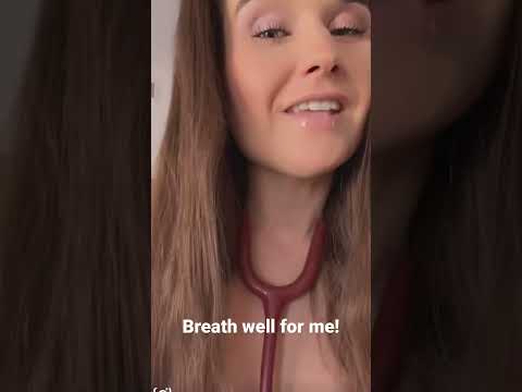 I’m checking out your lungs! So breath well for me! #asmr #asmrroleplay #ingashasmr