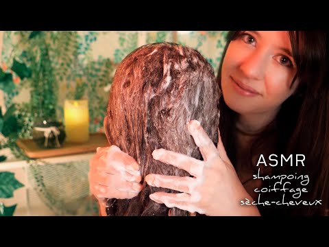 ASMR FR | 🌿 INTENSE relaxation💆 Coiffage, shampoing & sèche-cheveux