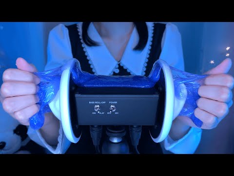 ASMR Relaxing 5 Ear Massage for Tingles & Sleep 😪 3Dio, whispering / 耳マッサージ