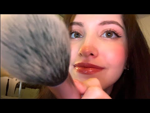 asmr brushing your face