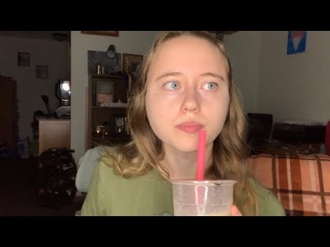 Sipping on a Shake, Lip and Mouth Smacking, Mouth Sounds ASMR (No Talking 🤐)