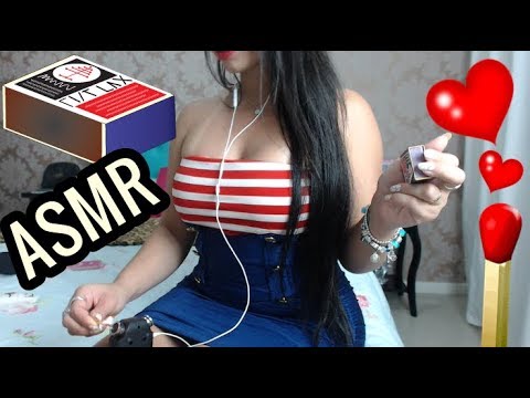 [ASMR]  Lighting matches  ♥ Mouth Sounds,  ♥ tapping ♥