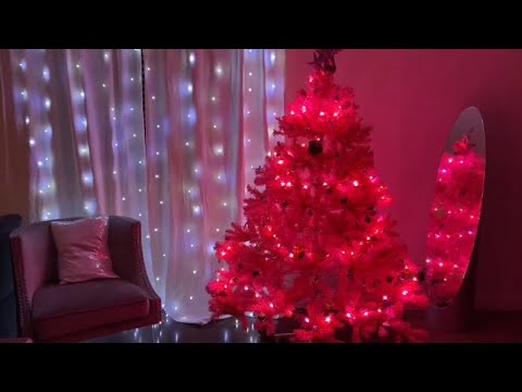 ASMR Xmas Trees Tour - Voice-Over Layered Sounds - Soft Music (Whispered, Rustling, Tapping) 🎄♥️