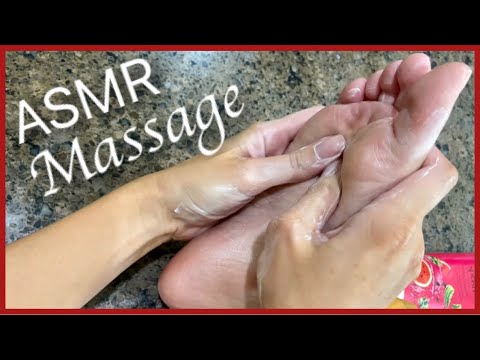 ASMR Relaxing Foot Massage With Lotion