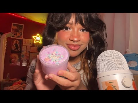 ASMR🤍 Unpredictable Triggers NO Mouth Sounds! Hand Sounds, Sensory toys, Slime ft. @Peachybbies