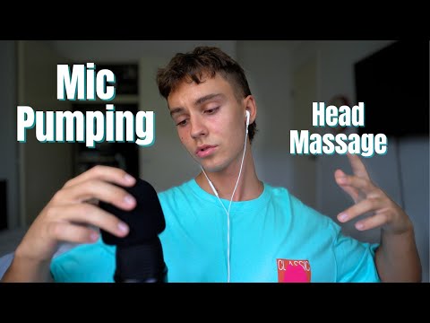 ASMR | Fast and Aggressive Mic Pumping + Head Massage (mouth sounds)