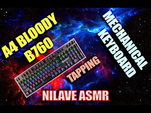 Божественные АСМР звуки механической клавиатуры A4 Bloody B760 🤩ASMR keyboard sounds