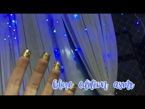 💙 asmr blue theme: fast tapping, build up to camera, camera tapping 💙 no talking