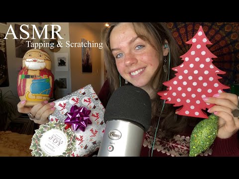 ASMR Tapping & Scratching on Christmas Items