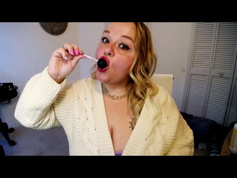 ASMR | Blue Raspberry Lollipop! | Intense WET Mouth Sounds | Chewing and Crunching