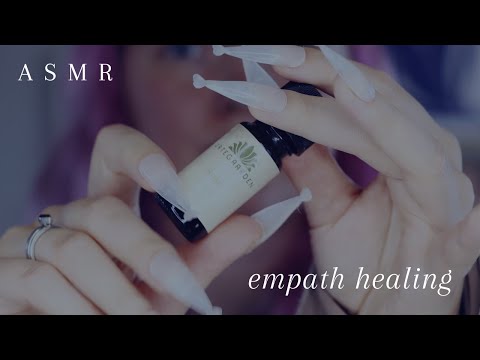 [ASMR] Empath Energy Healing | Chimes, Singing, Energy Pulling, Selenite Wand.