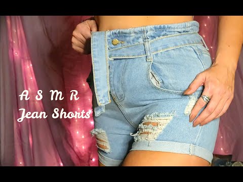 Jean Shorts *ASMR* Scratching & Rubbing (No Talking)