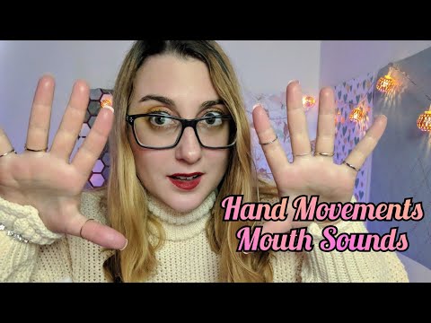 ASMR fast hand movements and repeating words