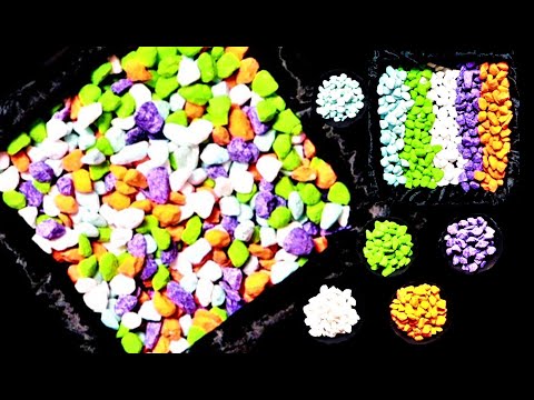ASMR: Sorting Colored Rocks/Stones (Clicky, Clicking, Tapping, Rummaging, No Talking)