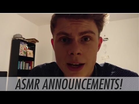 ANNOUNCEMENTS regarding my ASMR channel