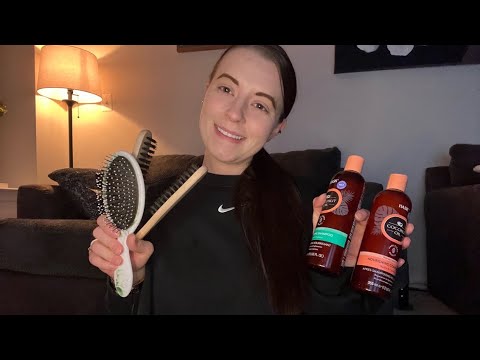 ASMR Role Play: Hair Wash and Style, Scalp Treatment, & Skincare After A Tough Week