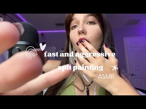 spit painting asmr (fast and aggressive)