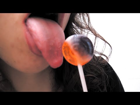ASMR with lollipop - lollipop eating