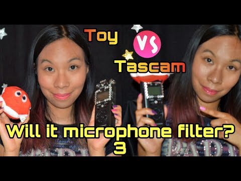 ASMR WHISPERS: Will it Microphone Filter? 3 🤔🎙️ | Tascam vs Soft Toy + Mic Scratching/Brushing