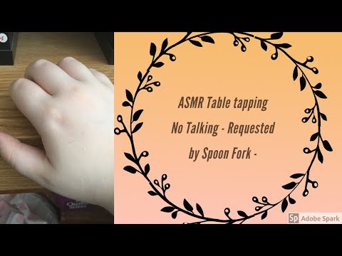 ASMR Table Tapping No Talking ~Requested by Spoon Fork~