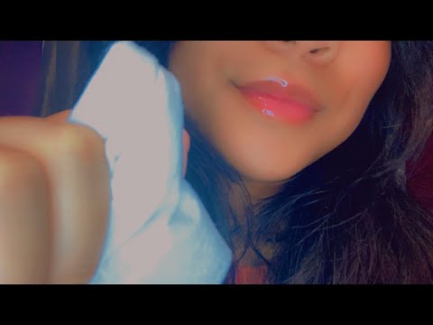 ASMR| wiping your face🧼
