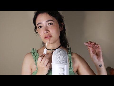 ASMR Lip Gloss Layer Tingles 🫧 (with mouth sounds, lip gloss pumping, etc.)