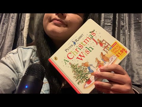 asmr reading Peter rabbit *Christmas book!!