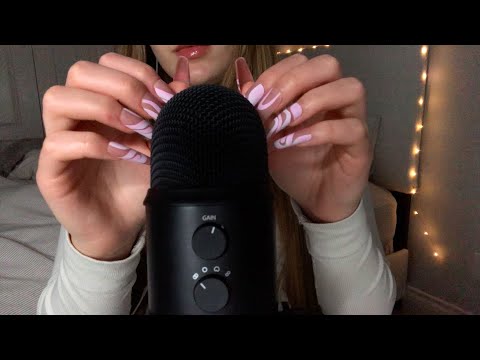 ASMR mic scratching with the back of long nails❣️