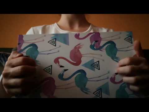 ASMR | Tapping on paper related items (Diary, stickers and clipboard)