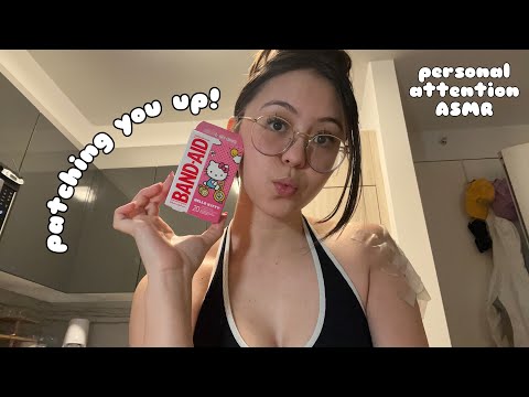 ASMR Patching You Up (personal attention casual lofi rp)