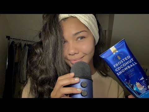 ASMR | Repeating "Frosted Coconut Snowball" | Wet Lotion Sounds *__*