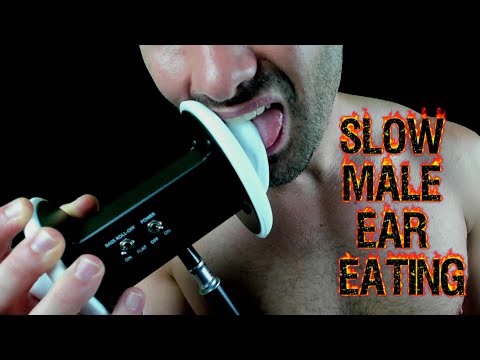 ASMR Slow Male Ear Eating (No Talking)