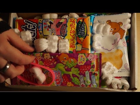 Binaural ASMR/Whisper. Unboxing Japanese Candy (Crinkles & Eating Sounds)
