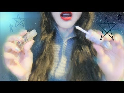 🌟ASMR Lip Gloss Application⭐, Lip Smacking Sounds,Whispering🌟🌟🌟