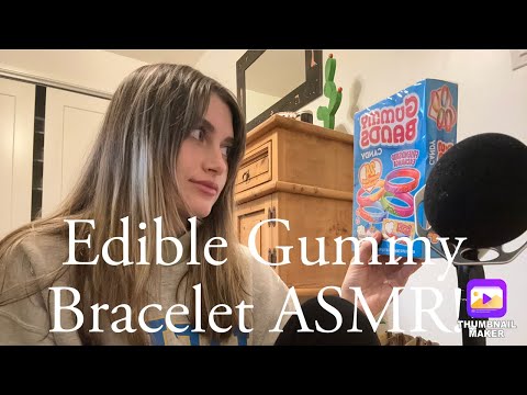 Succulent and Delectable edible bracelet gummy ASMR🤗
