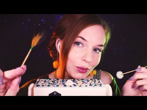 ASMR Ear Cleaning w/ Face Touching, Shh, It's Ok, TkTk, Tongue Clicking - No Talking