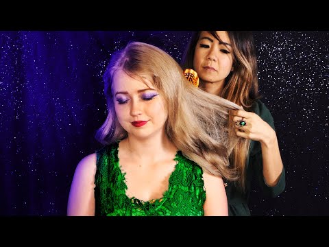 ASMR Ultimate Relaxing Hair Brushing Massage , Fair is in Heaven! Soft & Gentle by Best Friend Lina!