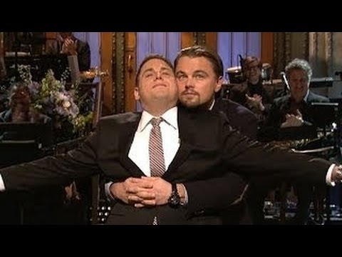 WTF?! Jonah Hill & Leonardo DiCaprio Titanic Re-Enactment During SNL Monologue