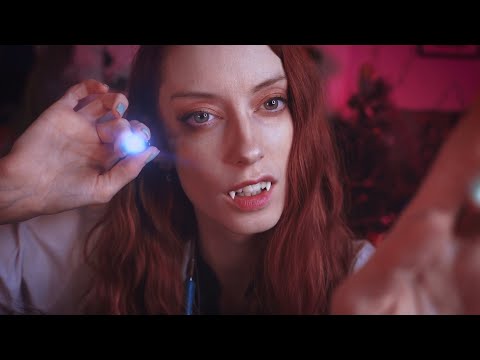 ASMR Vampire Doctor Medical Check Up 🦇 You're A Baby Vamp! (Personal Attention, Up-Close Whispers)