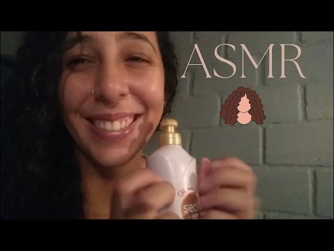 Asmr- Finalizando seu cabelo cacheado