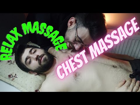 ASMR AMAZING CHEST MASSAGE RELAXING MASSAGE SLEEP MASSAGE #face #chest